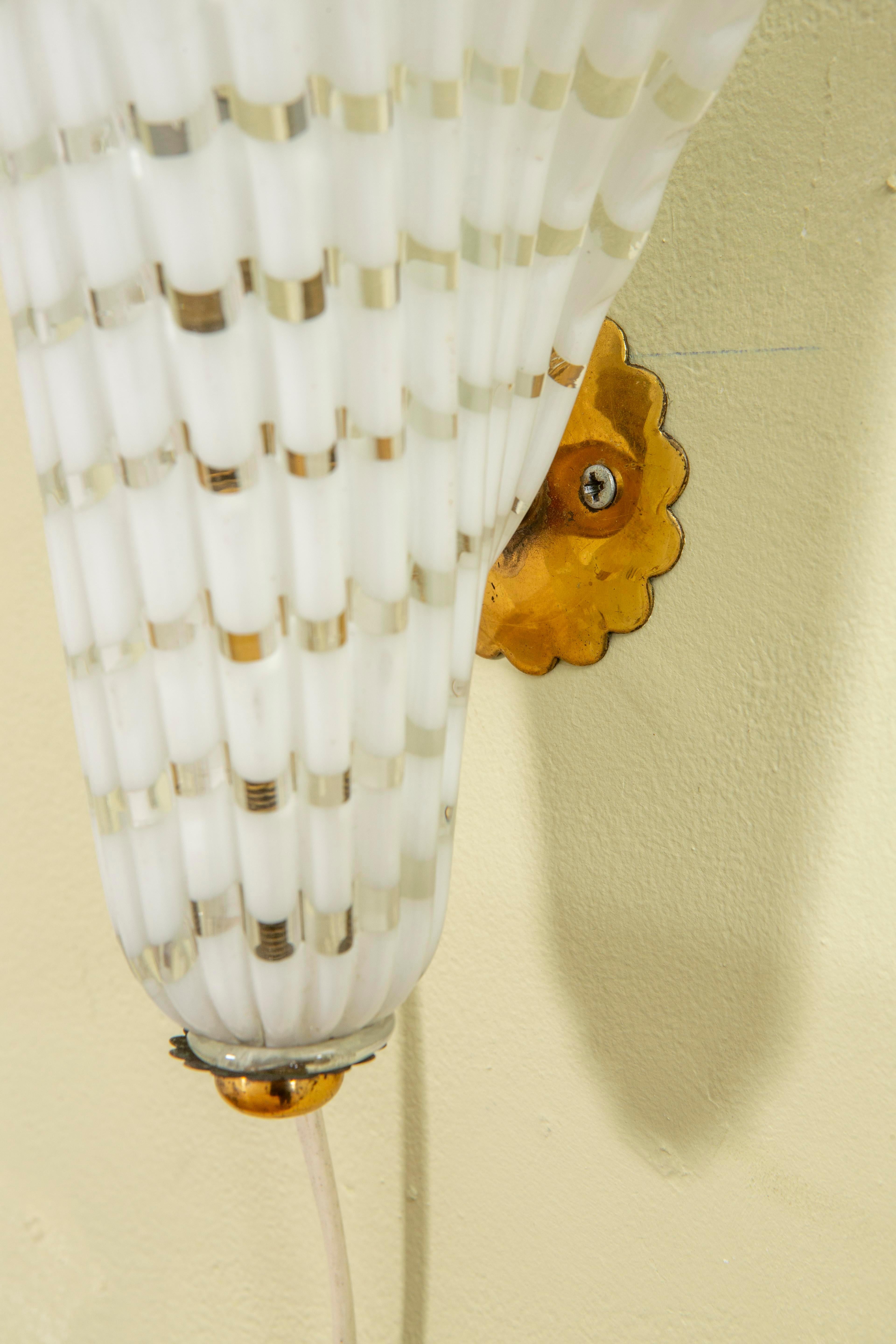 Paire d'appliques murales Vetreria Gino Cenedese du 20ème siècle, mod. Mezze Fifi en vente 4