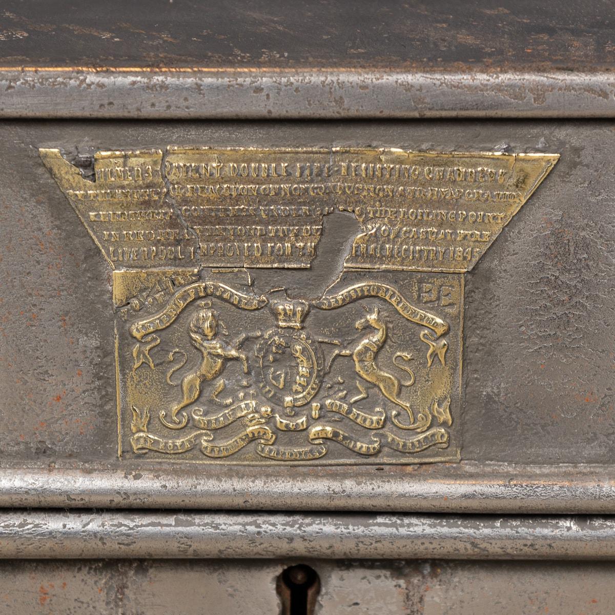20th Century Victorian Cast Iron Fire Resistant Strong Box, Milner c.1850 3