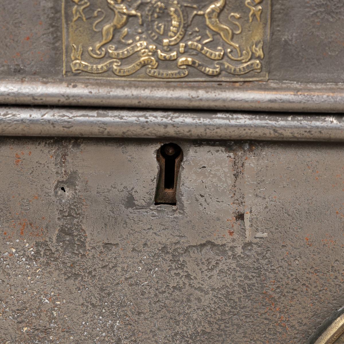 20th Century Victorian Cast Iron Fire Resistant Strong Box, Milner c.1850 4