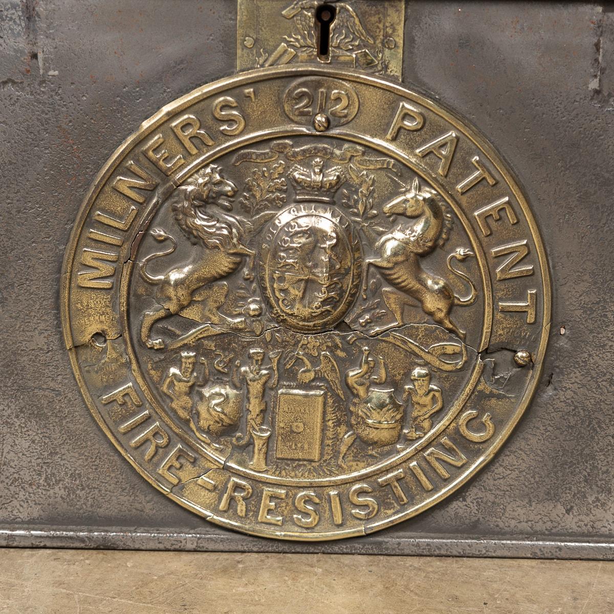 20th Century Victorian Cast Iron Fire Resistant Strong Box, Milner c.1850 9