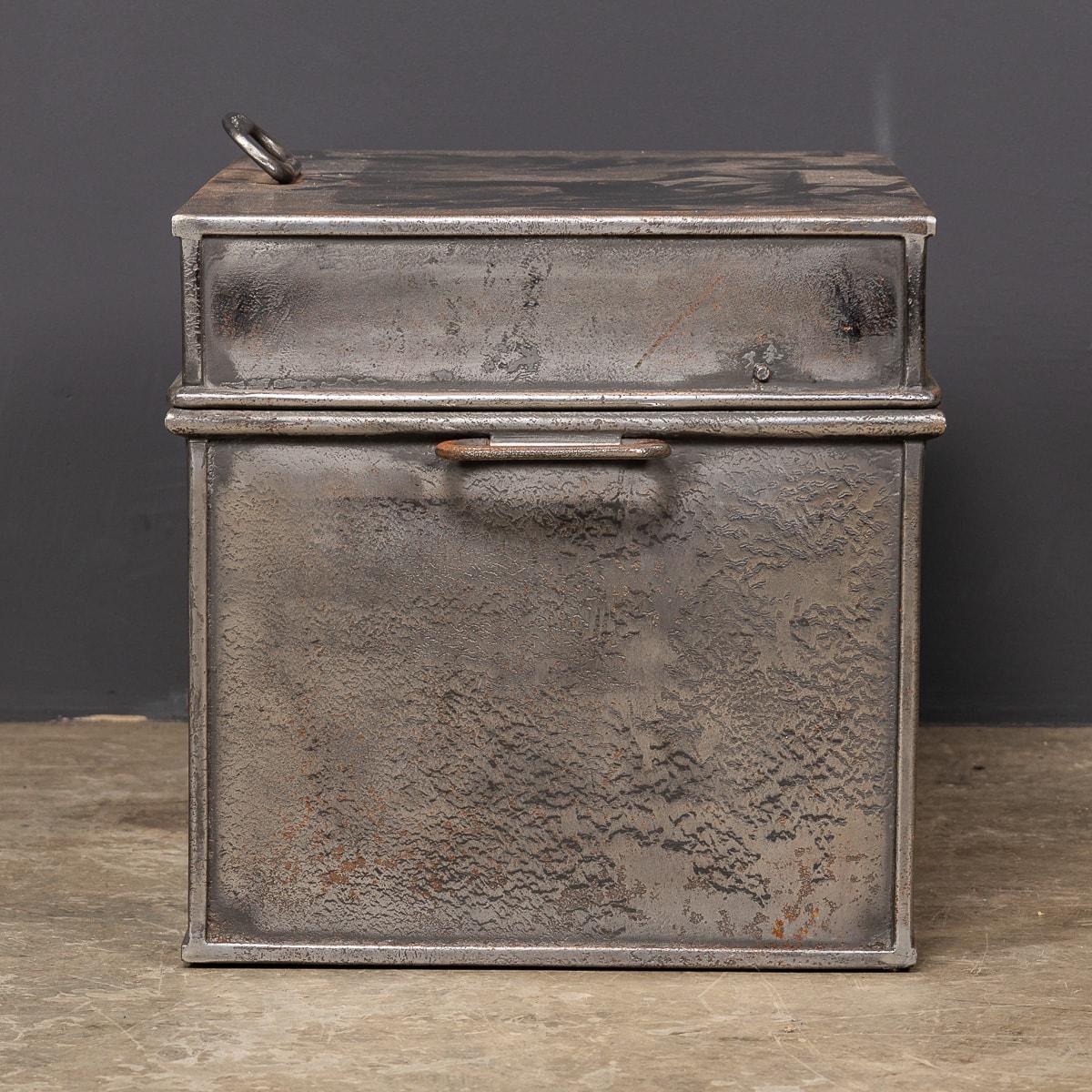 British 20th Century Victorian Cast Iron Fire Resistant Strong Box, Milner c.1850