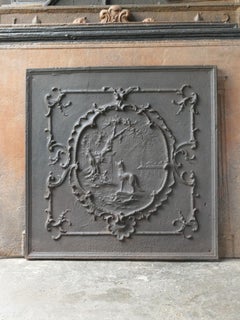 20th Century Victorian Fireback of the Fox and the Grapes