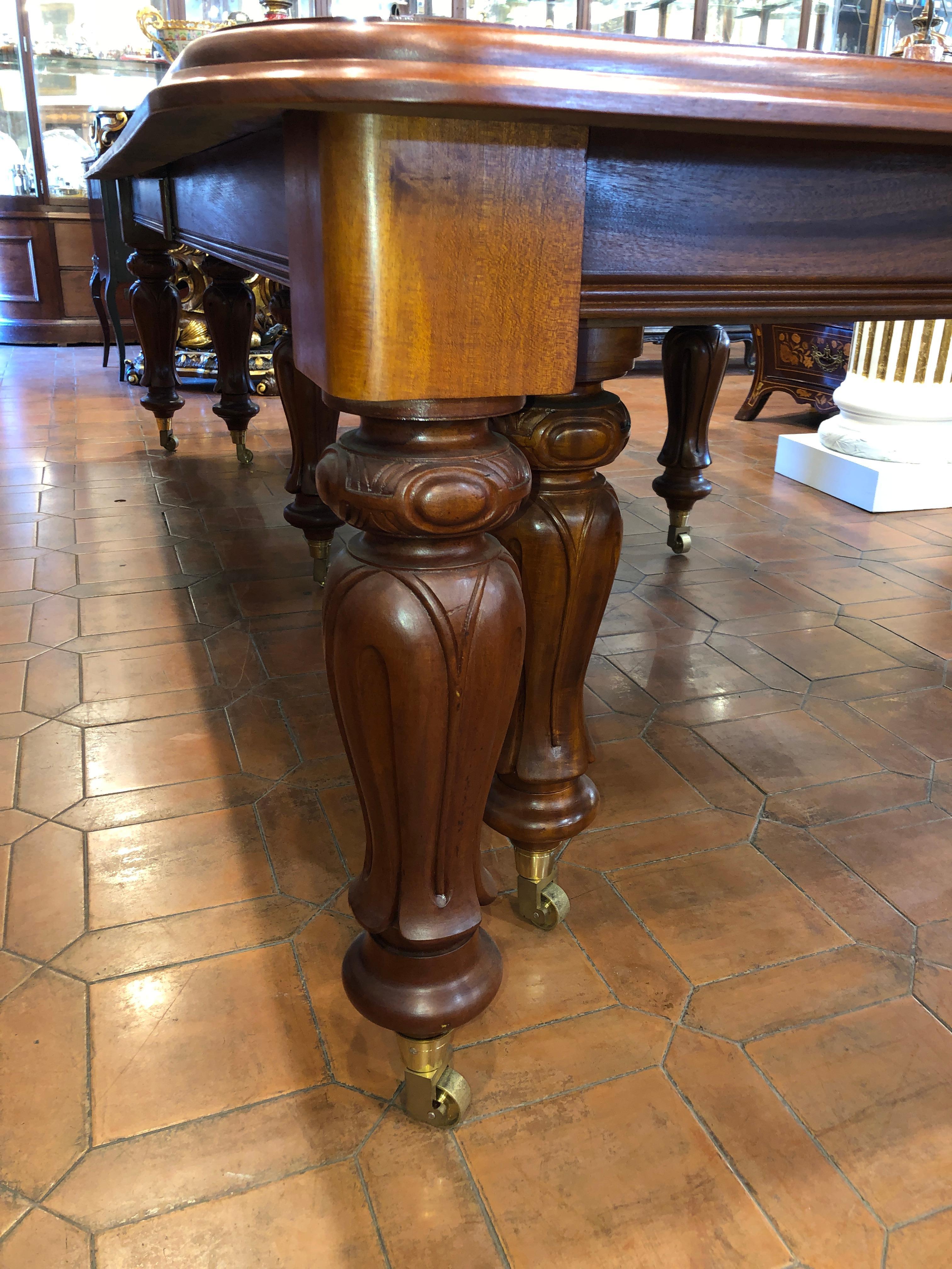 20th Century Victorian Mahogany English Monumental Extendable Table, 1900s In Good Condition In Roma, RM