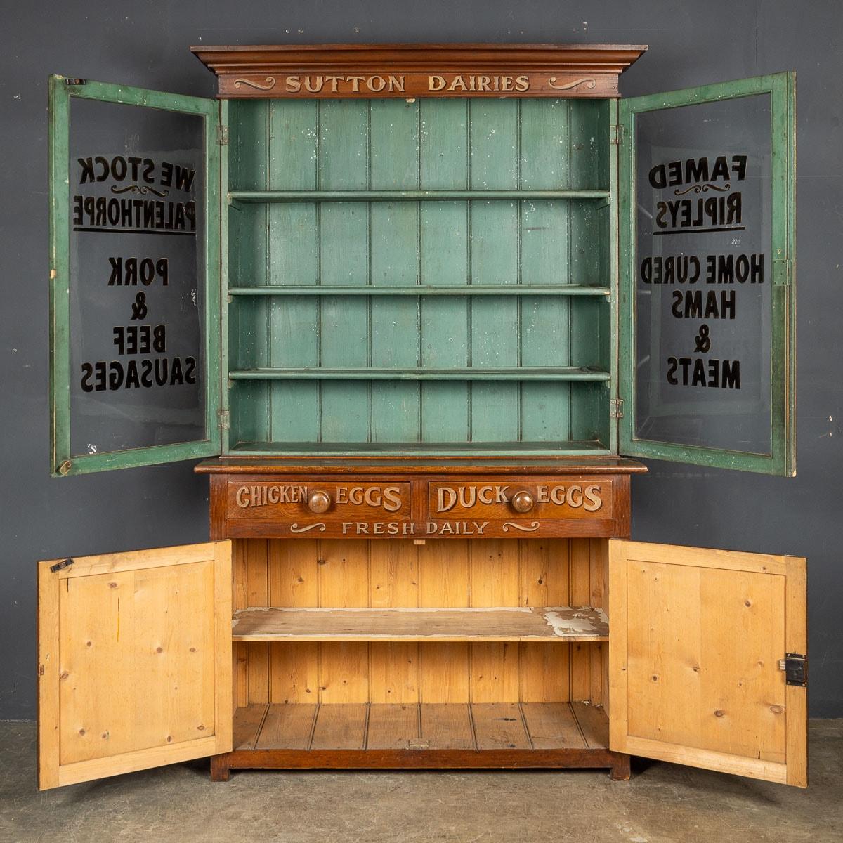 20th Century Victorian Mahogany Grocery Store Advertising Cabinet, c.1900 1