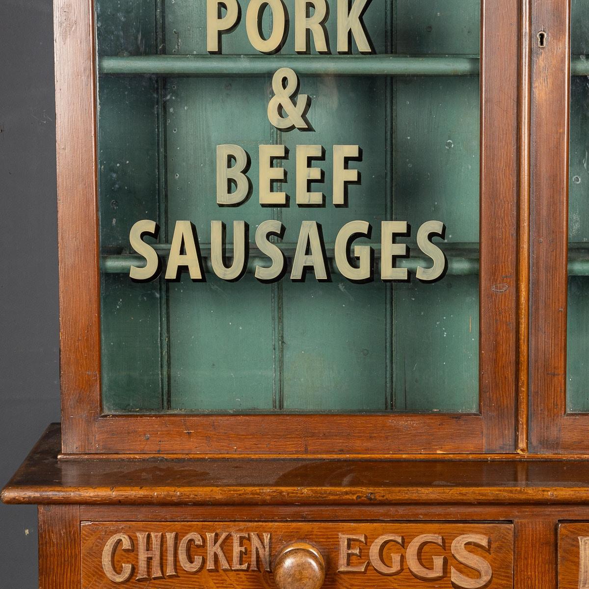 20th Century Victorian Mahogany Grocery Store Advertising Cabinet, c.1900 1