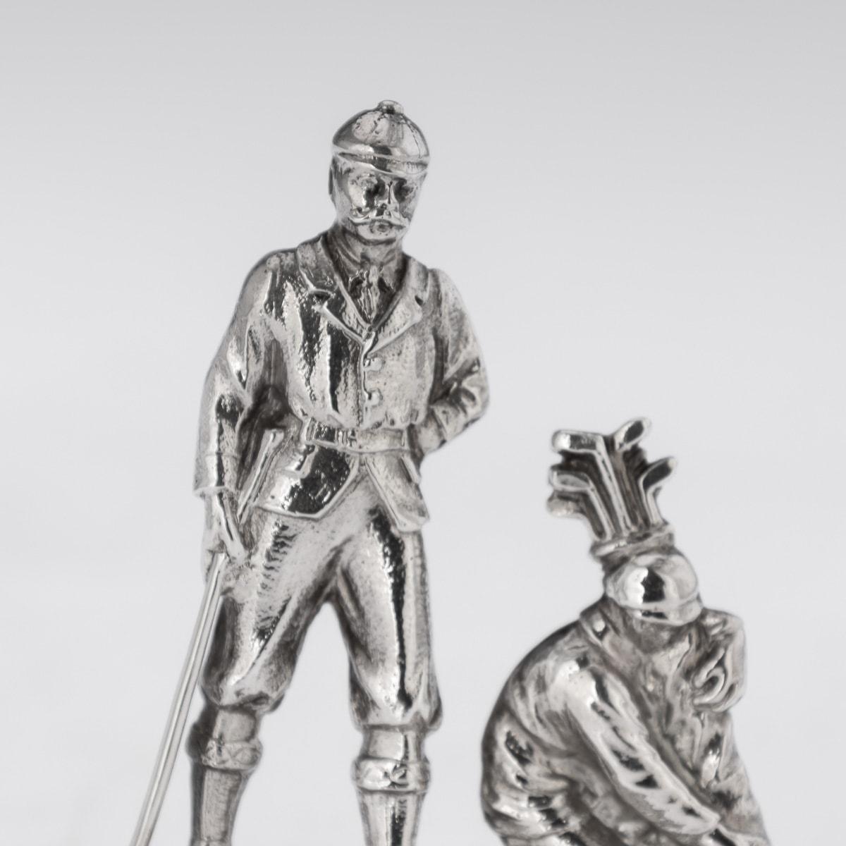 20th Century Victorian Solid Silver Golf Menu Holders, London, c.1896 For Sale 8