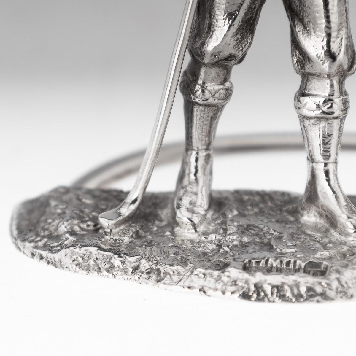 20th Century Victorian Solid Silver Golf Menu Holders, London, c.1896 For Sale 10