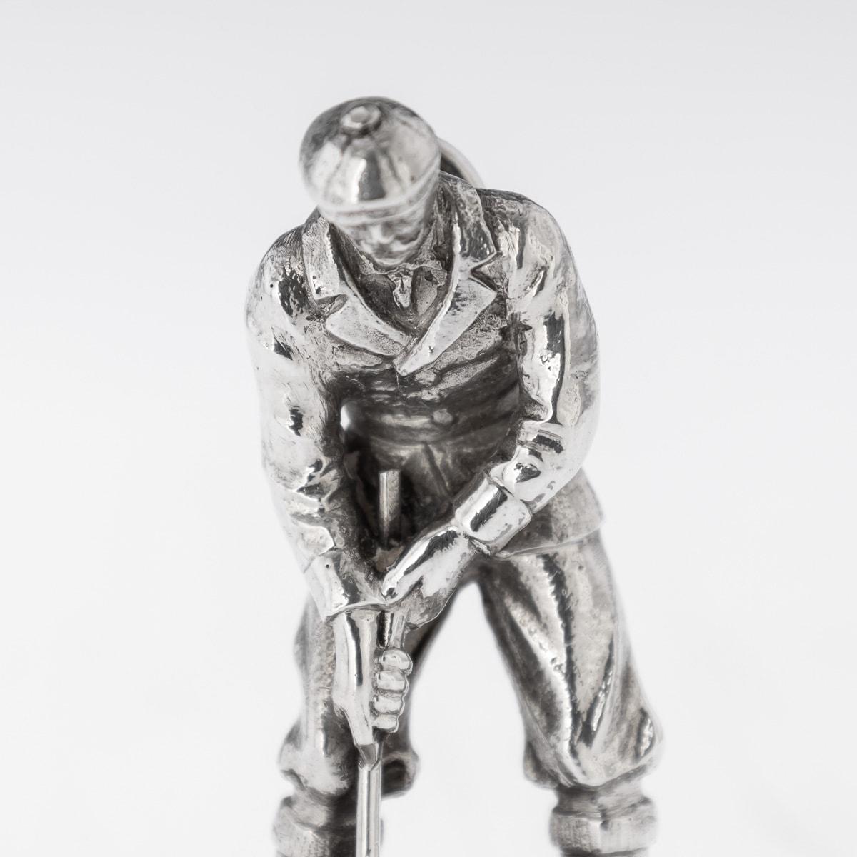 20th Century Victorian Solid Silver Golf Menu Holders, London, c.1896 For Sale 5
