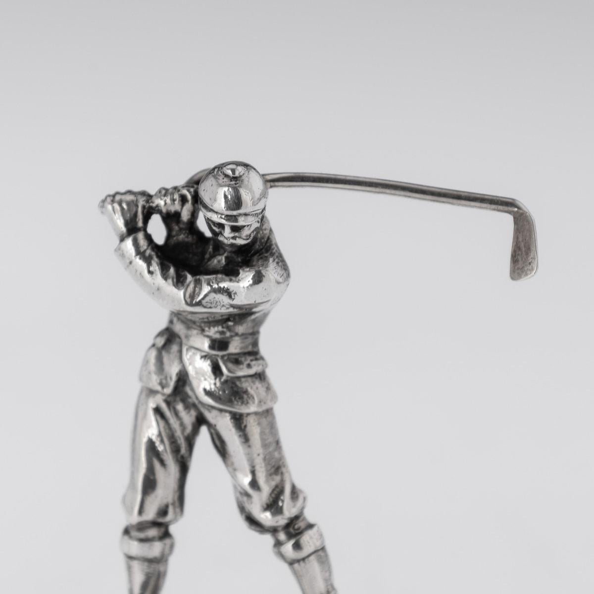 20th Century Victorian Solid Silver Golf Menu Holders, London, c.1896 For Sale 6