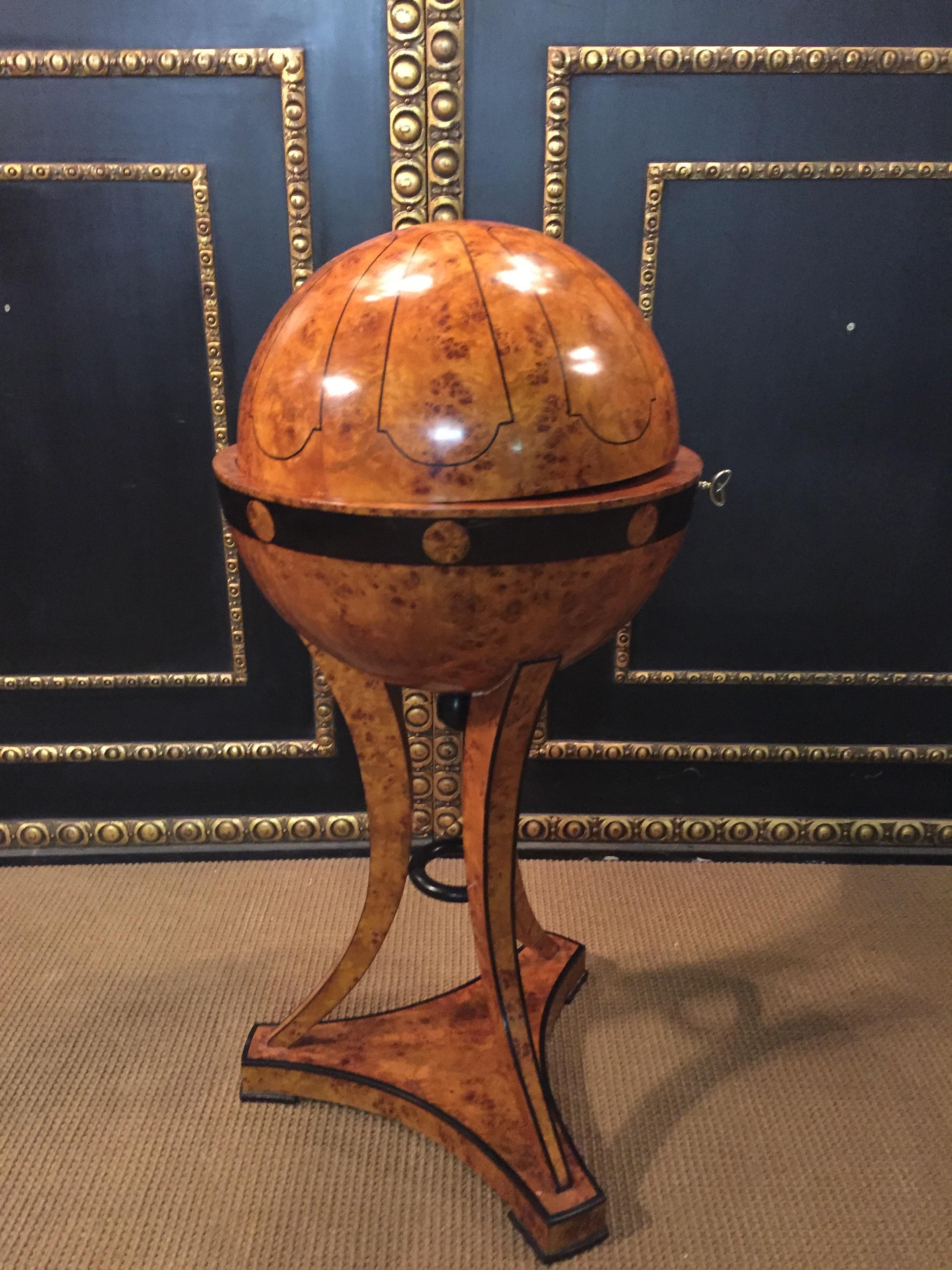 20th Century Vienna Biedermeier Style Globe Sewing Table 8