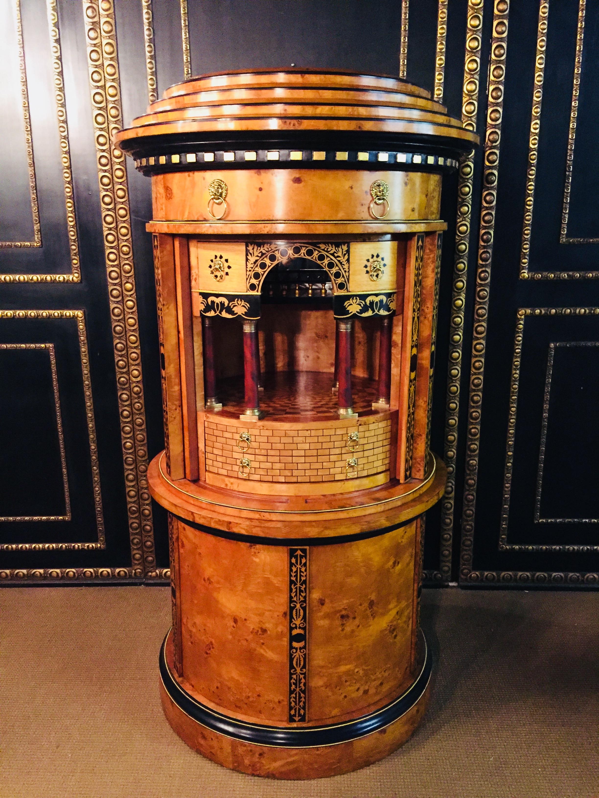 Veneer 20th Century Vienna Biedermeier Style Secretaire after Johann Härle