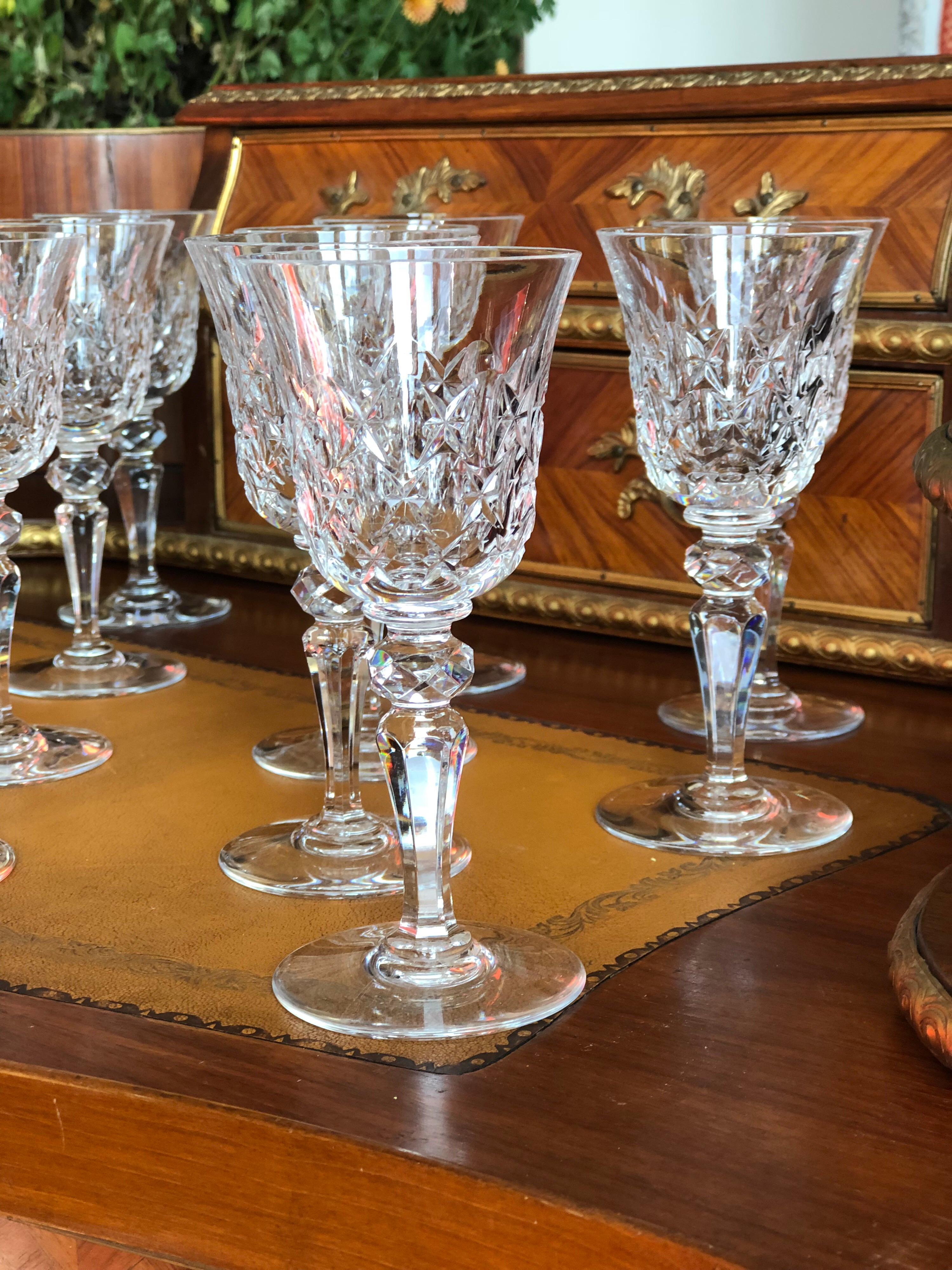 20th Century Vintage 36 Pieces Crystal Table Service by Baccarat 2