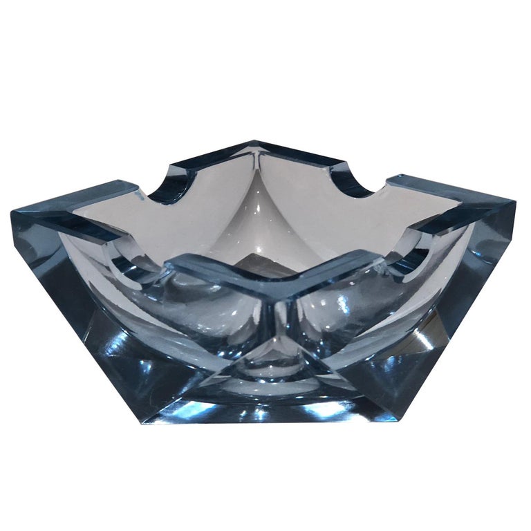 20th Century Vintage Art Deco Glass Ashtray, 19301940 at 1stDibs