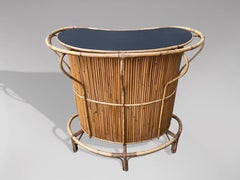 20th Century Vintage Bamboo and Bentwood Bar
