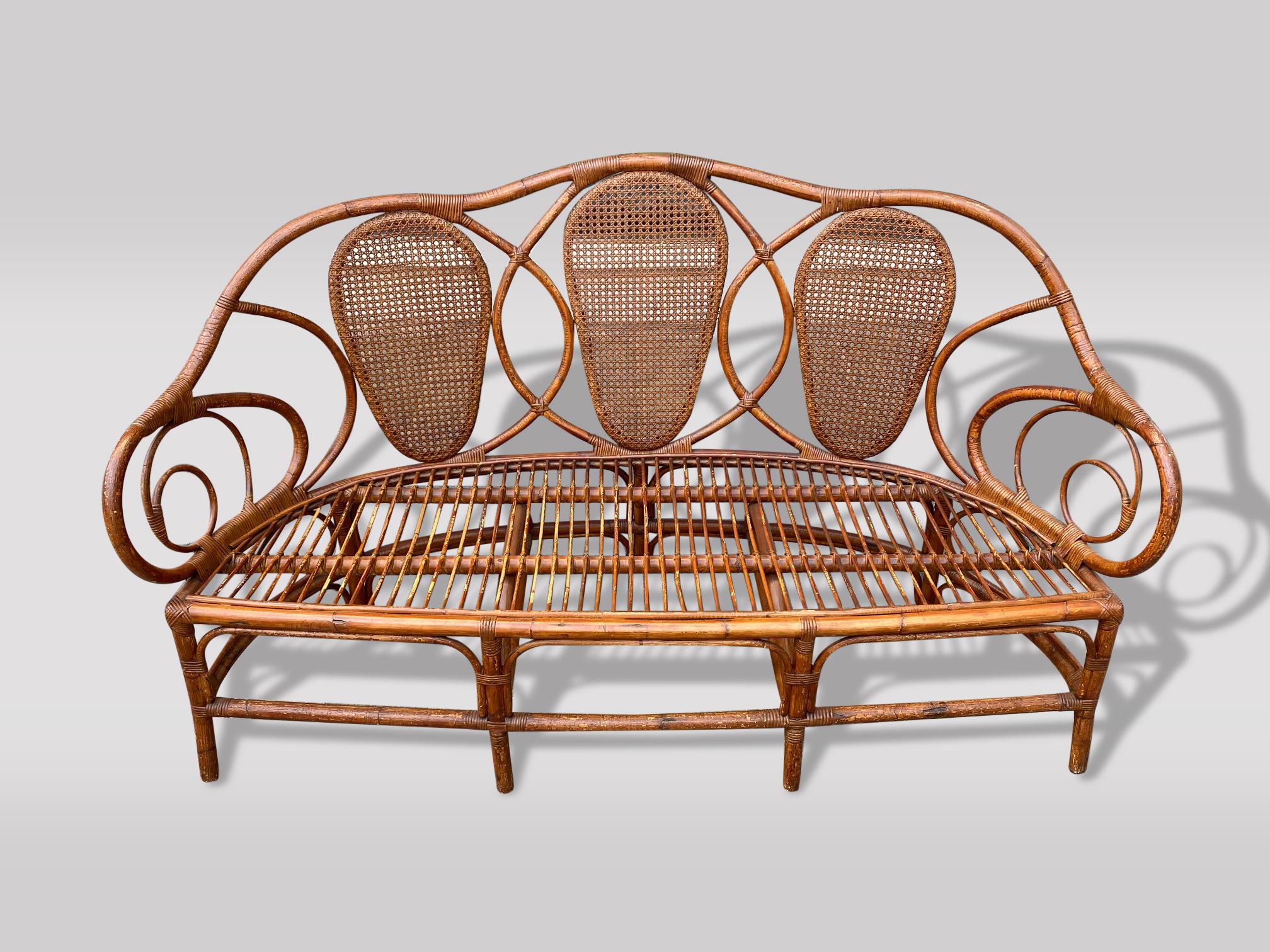 20th Century Vintage Bamboo Bentwood Garden Set in the Manner of Thonet 3