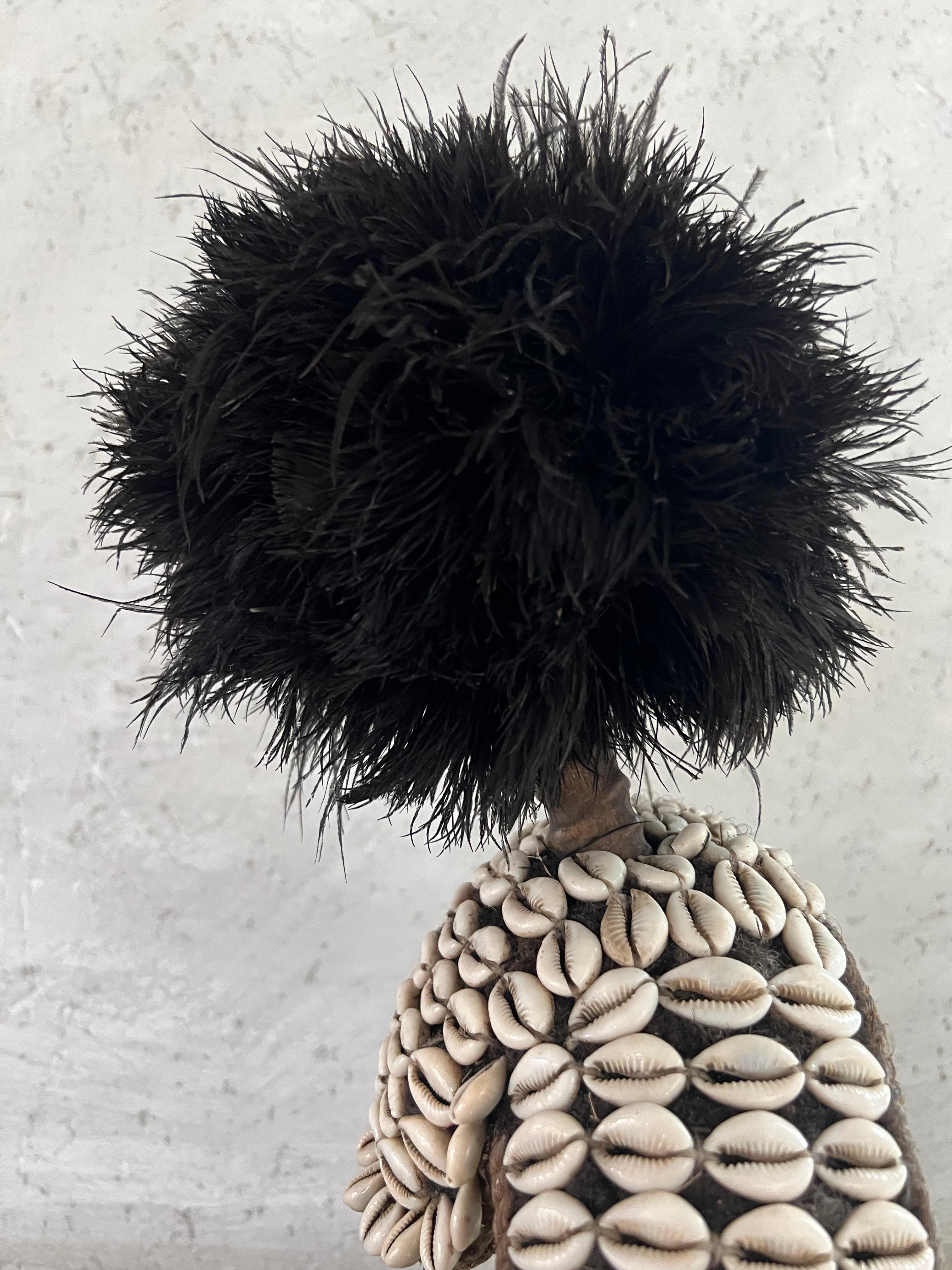 20th Century Vintage Bamileke Headdress Mounted on Stand For Sale 2