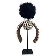 20th Century Vintage Bamileke Headdress Mounted on Stand