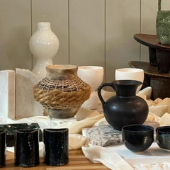 20th Century Vintage Black Ceramic Haeger Pitcher