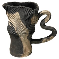 20th Century Vintage Ceramic Handled Vessel