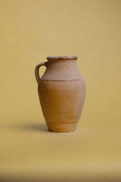 Vintage-Krug aus Ton des 20. Jahrhunderts, handgefertigte mediterrane Vase