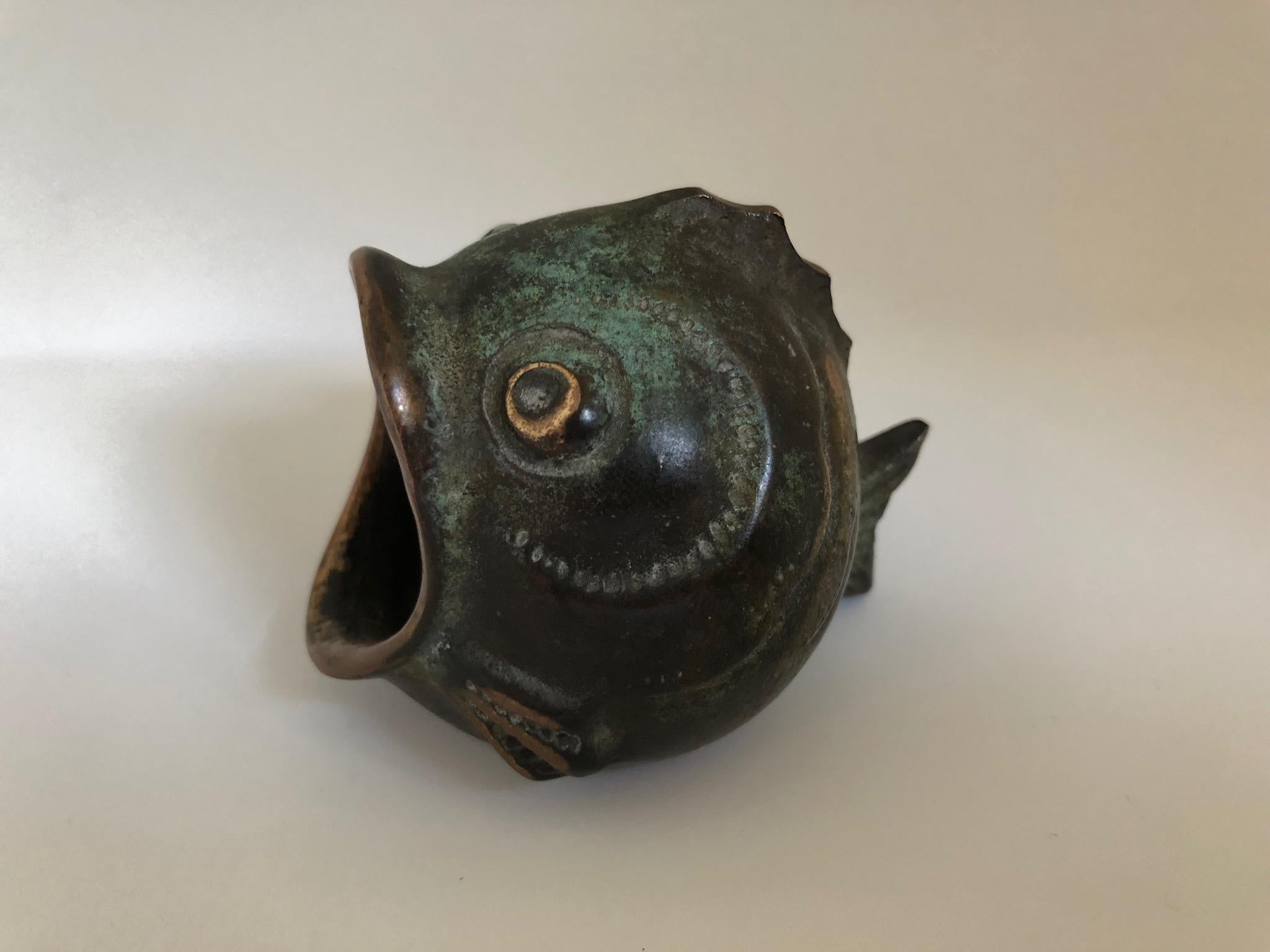 20th Century Vintage Fish Ashtray by Walter Bosse, 1950s 3