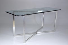 20th Century Vintage Folding Aluminium Console Table by Michel Boyer, 1970s