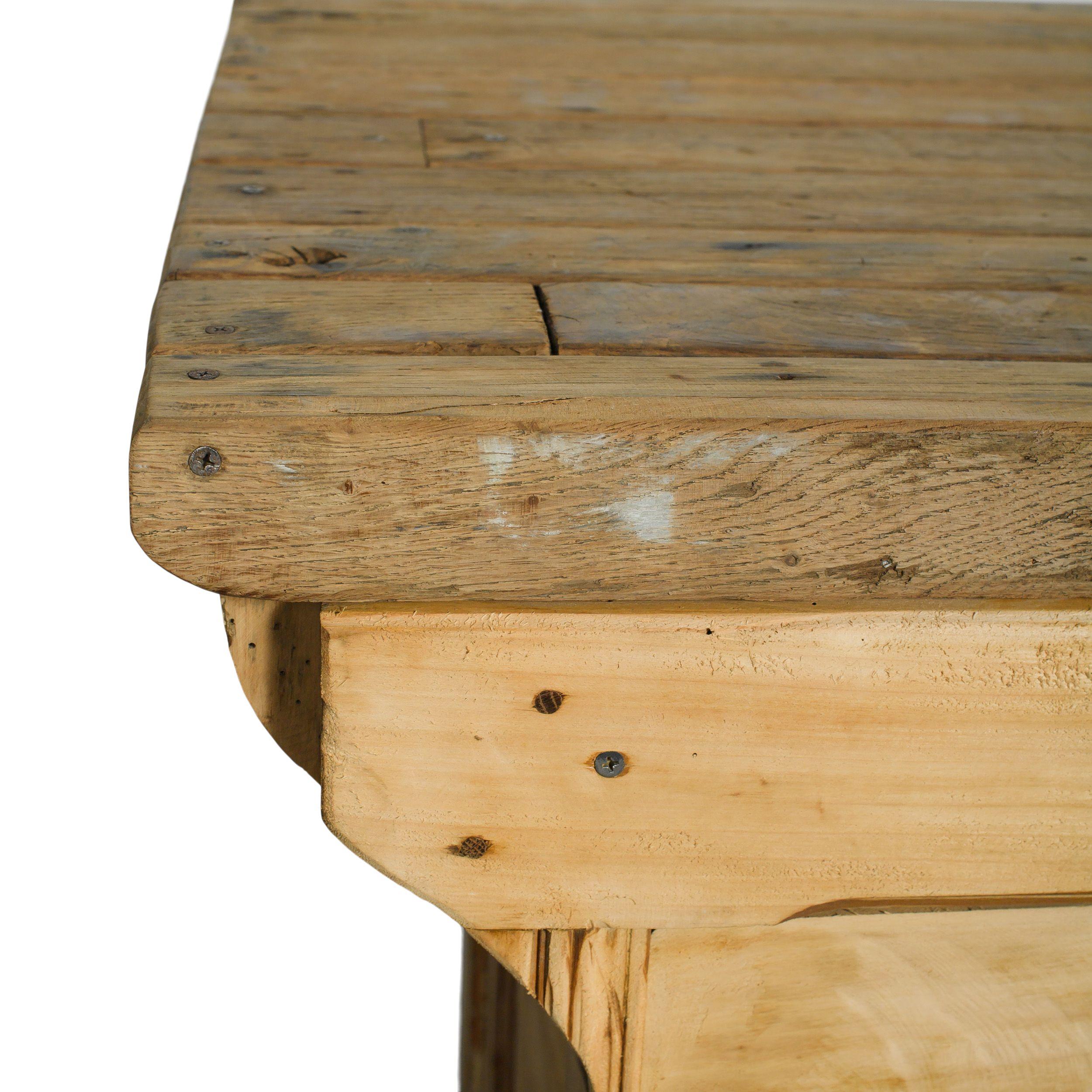 20th Century Vintage French Oak Counter For Sale 2