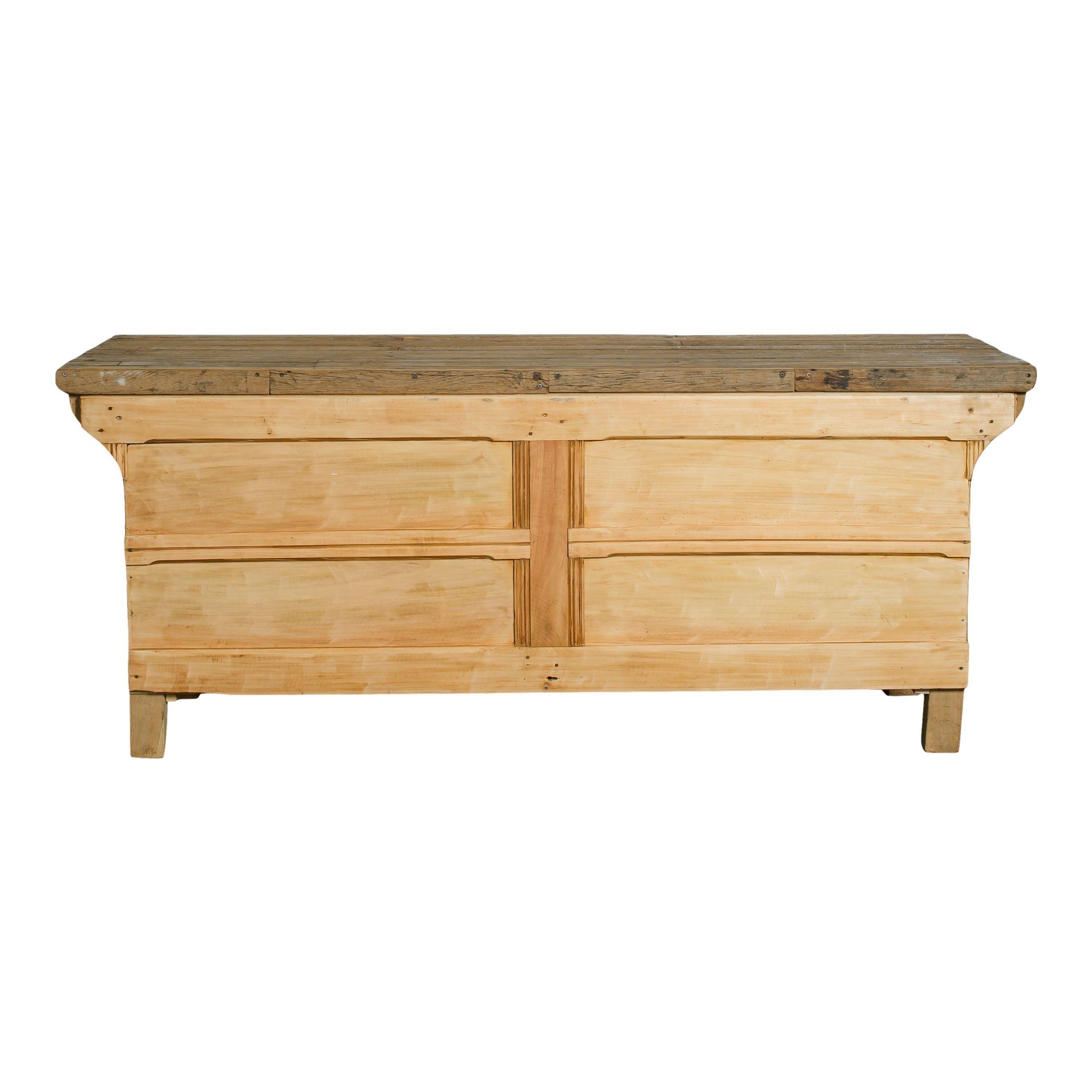 20th Century Vintage French Oak Counter For Sale 3