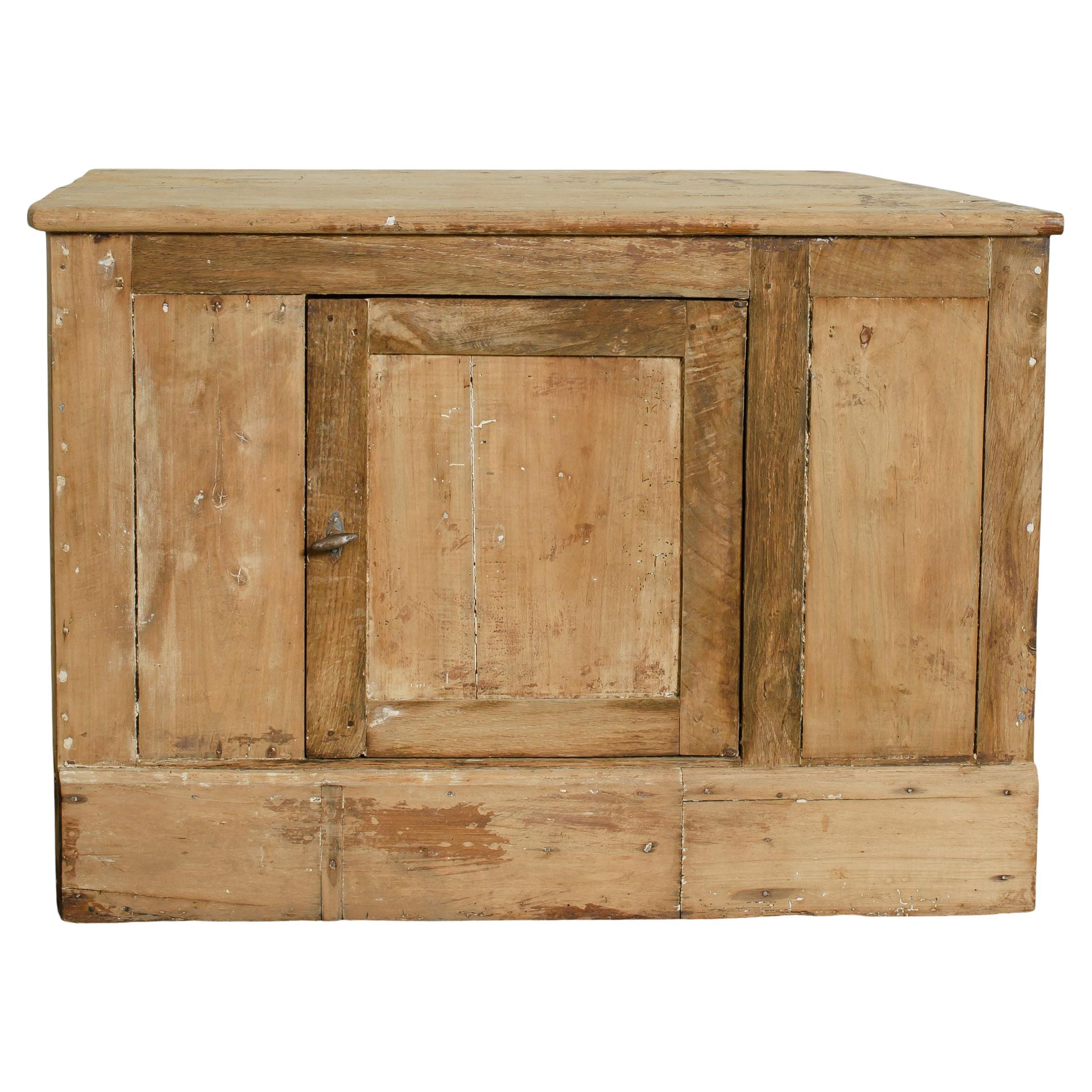 20th Century Vintage French Petite Wood Cabinet