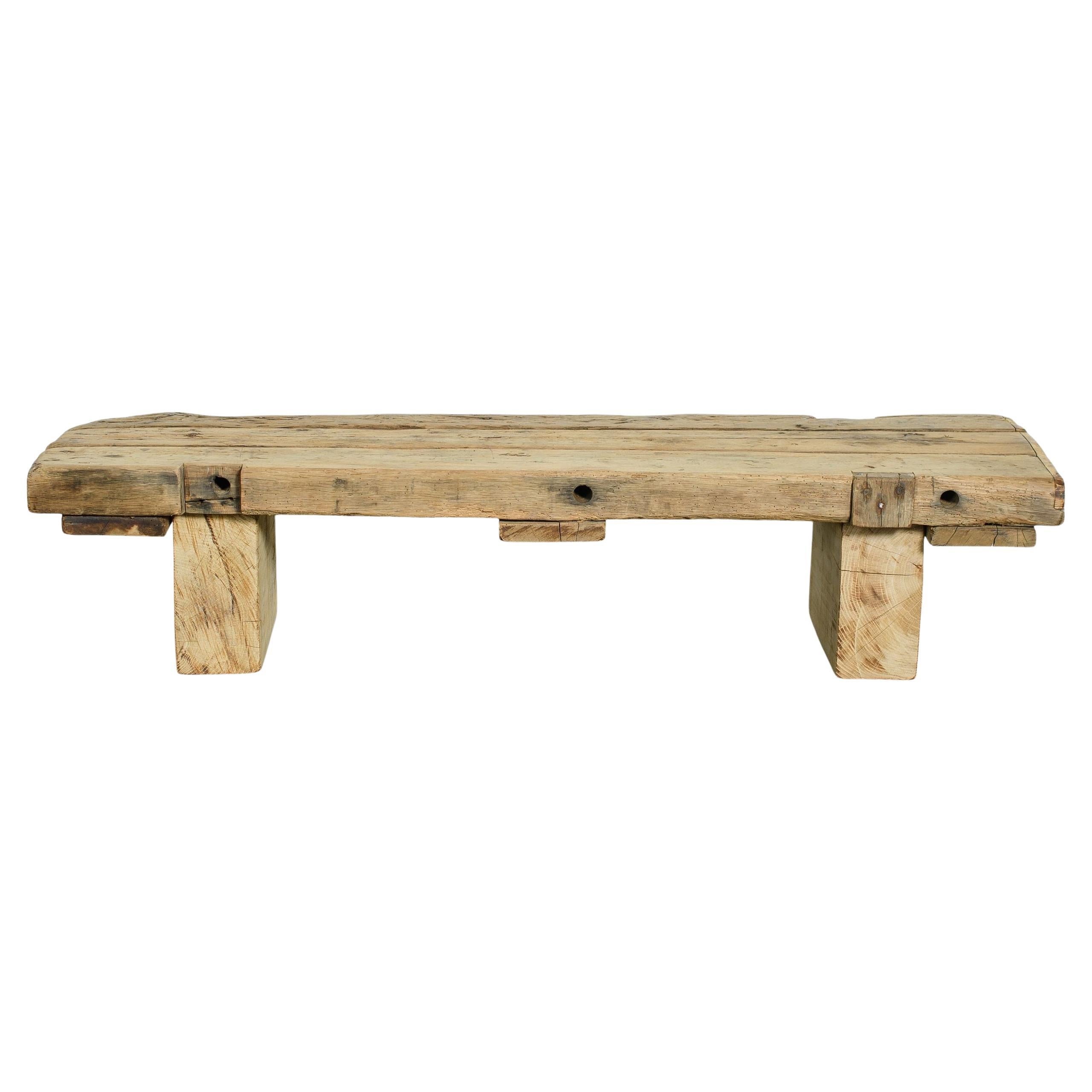 Tavolino da caffè in legno francese vintage del XX secolo