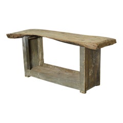 Tavolo consolle in legno francese d'epoca del XX secolo
