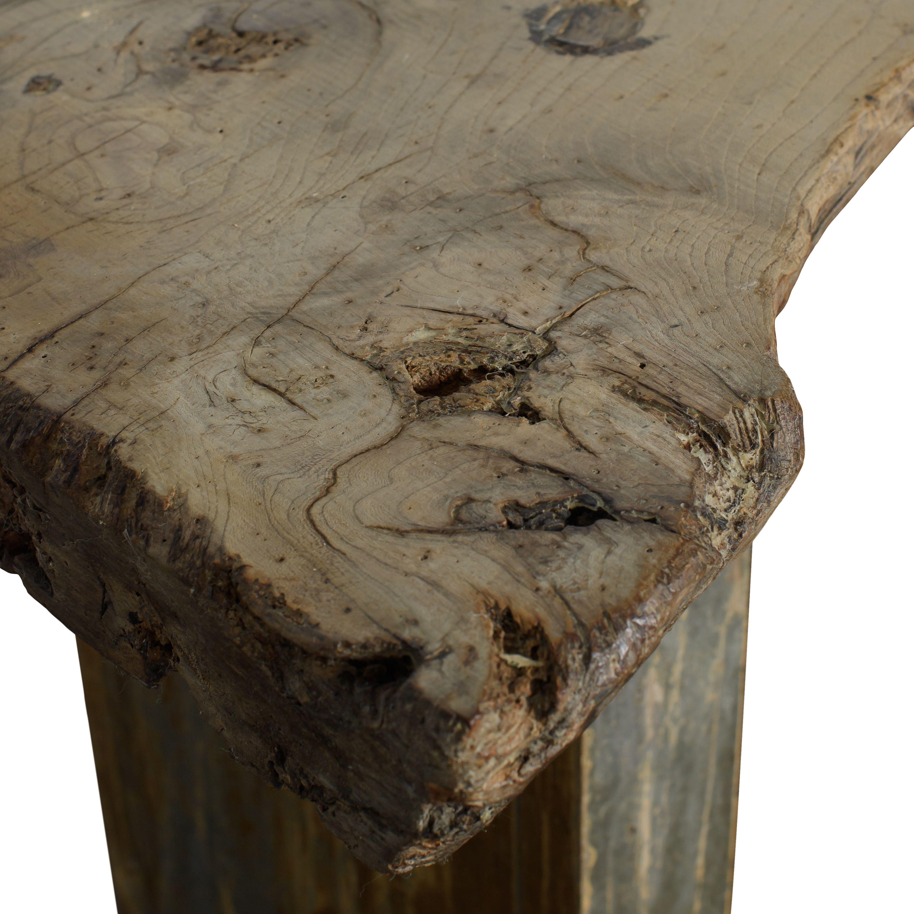 20th Century Vintage French Wood Console Table For Sale 1