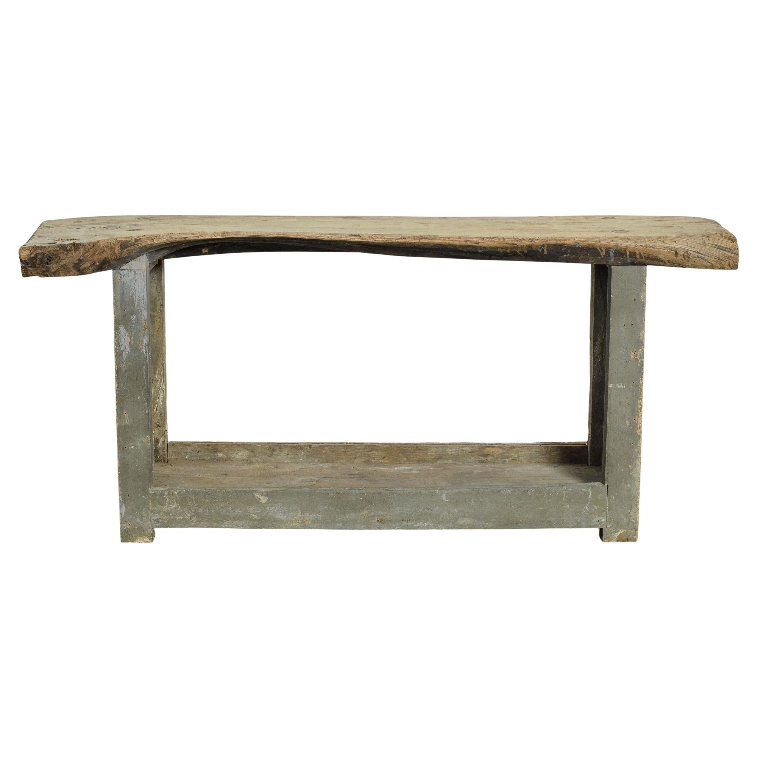 Tavolo consolle in legno francese d'epoca del XX secolo