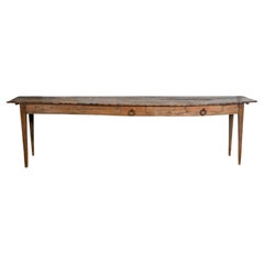 Mesa de madera francesa vintage del siglo XX