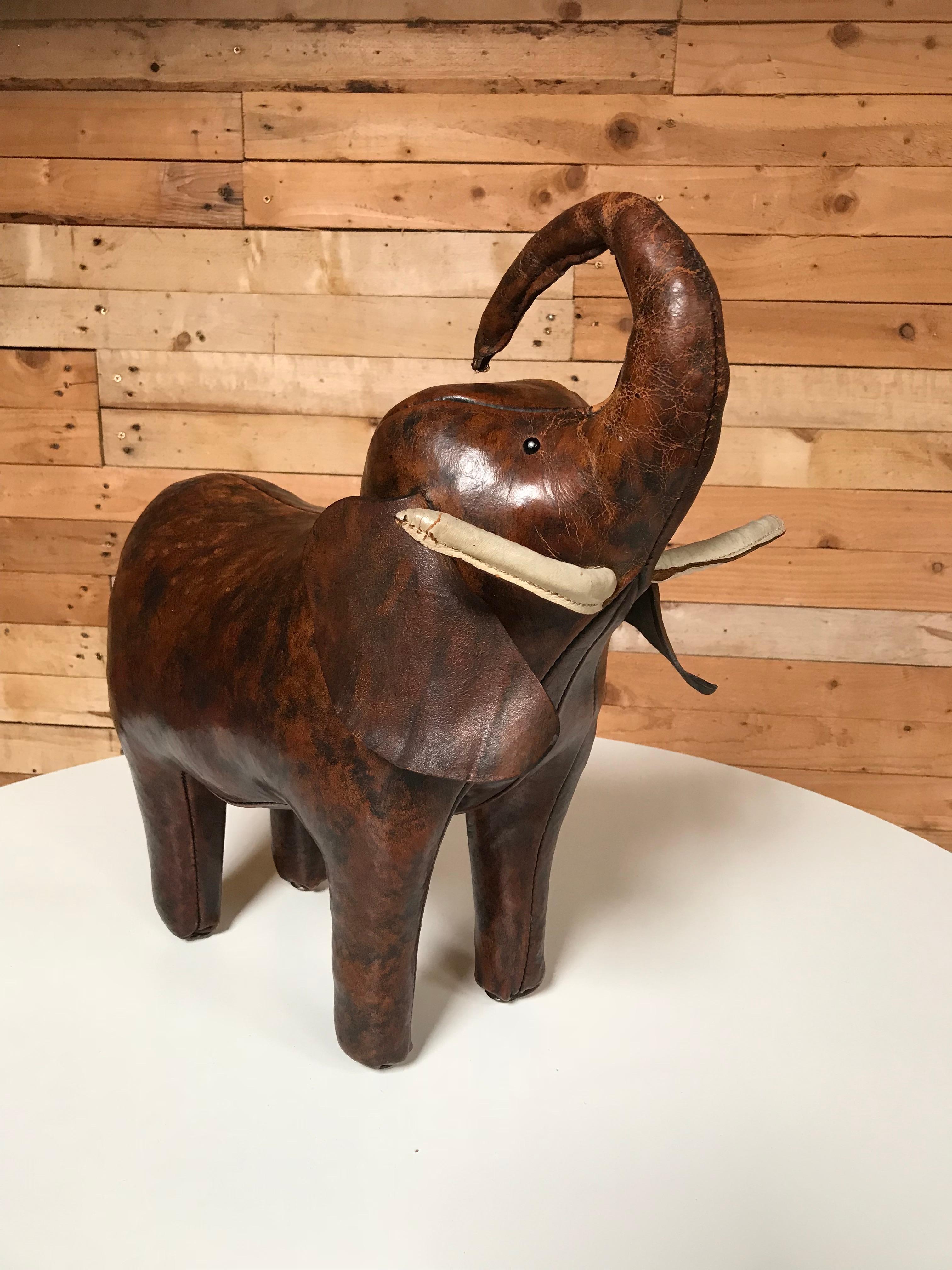 20th century vintage full leather elephant.