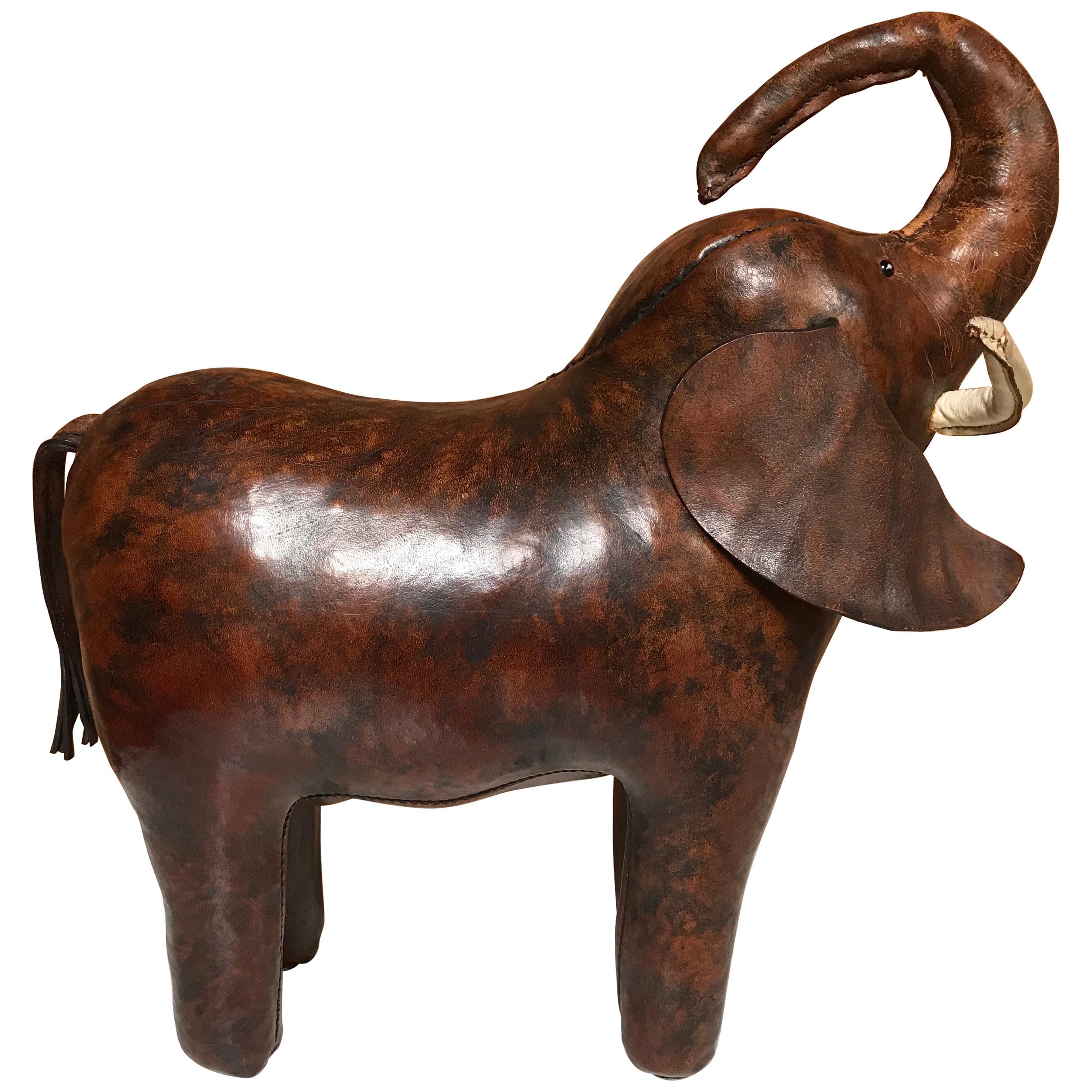 20th Century Vintage Full Leather Elephant