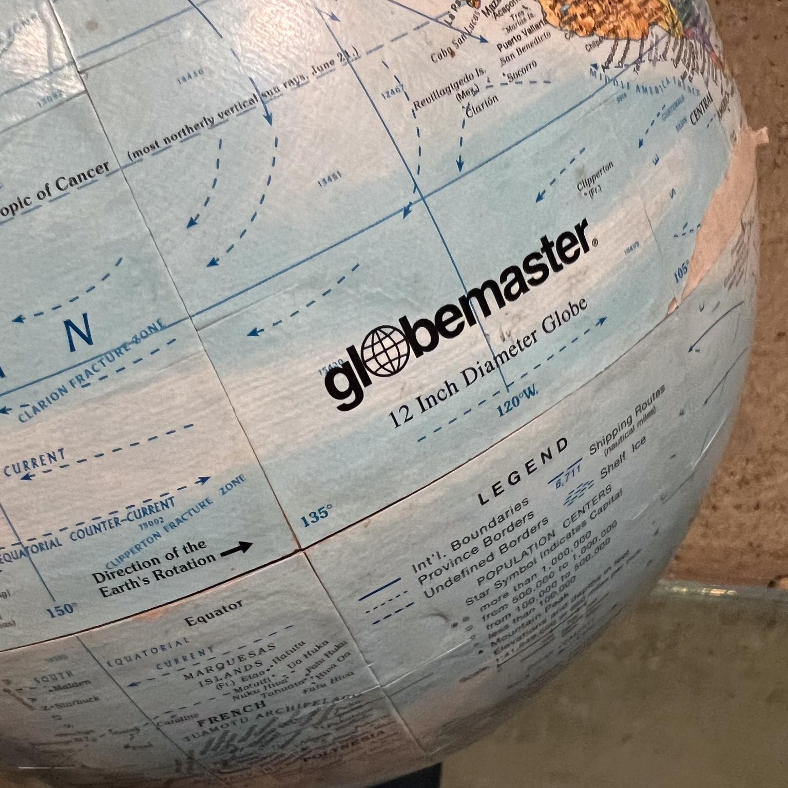 Mid-Century Modern 20th Century Vintage Globemaster World Globe For Sale
