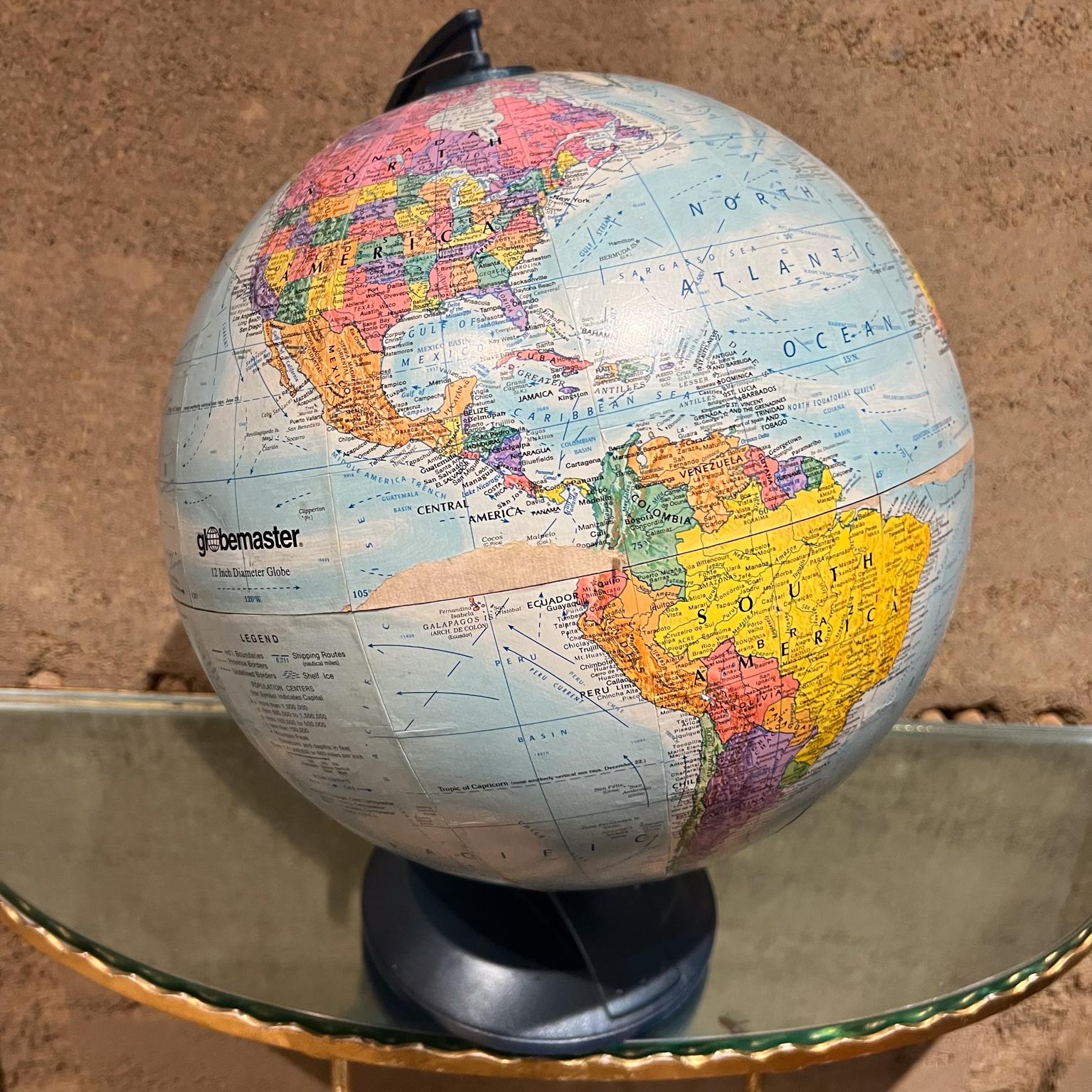 Plastic 20th Century Vintage Globemaster World Globe For Sale