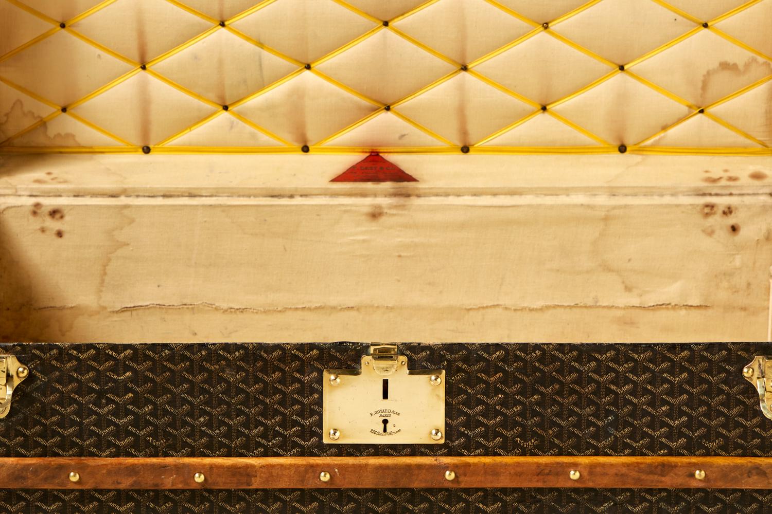Malle Goyard vintage du 20e siècle, circa 1920-1930 en vente 3
