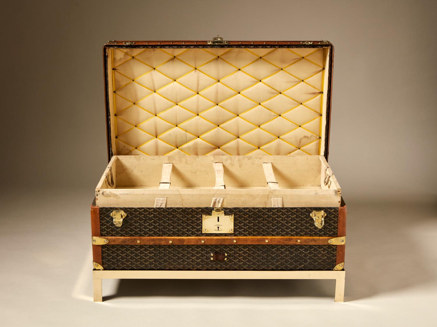 goyard vintage trunk