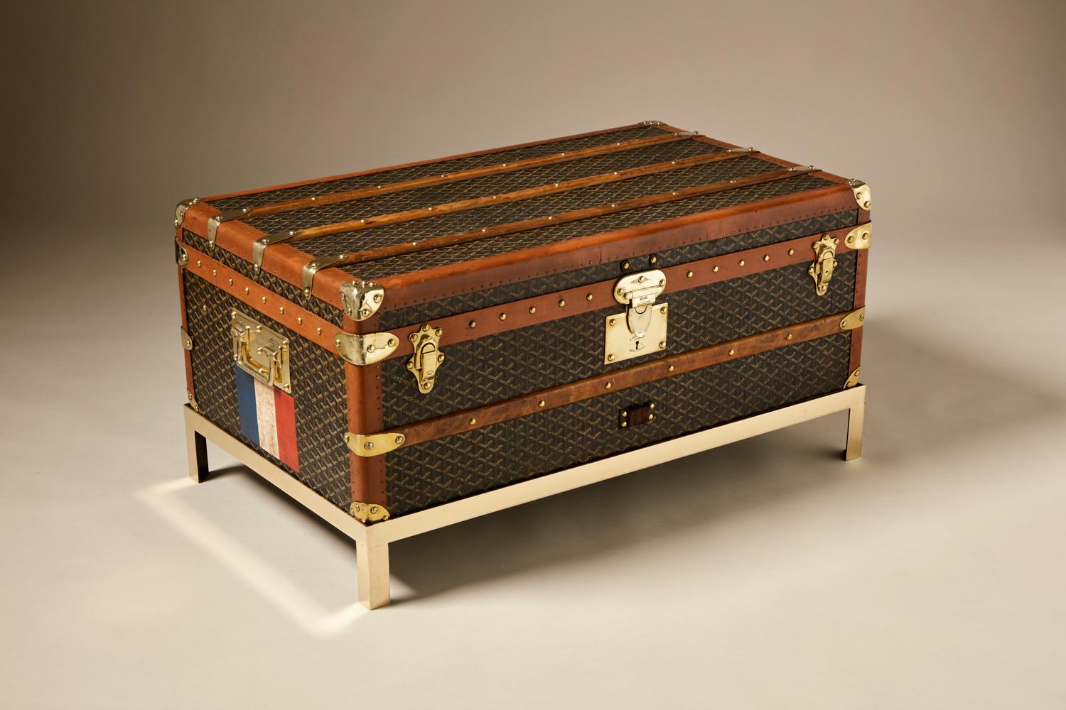 Français Malle Goyard vintage du 20e siècle, circa 1920-1930 en vente