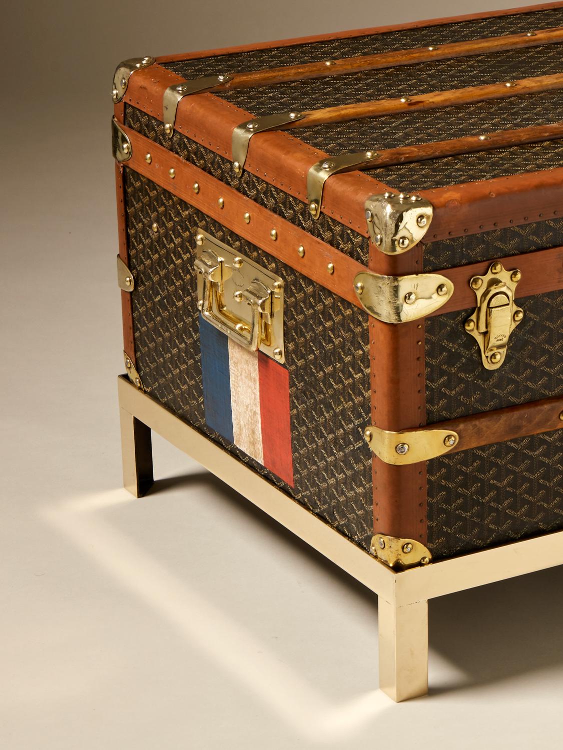 Malle Goyard vintage du 20e siècle, circa 1920-1930 Excellent état - En vente à London, GB