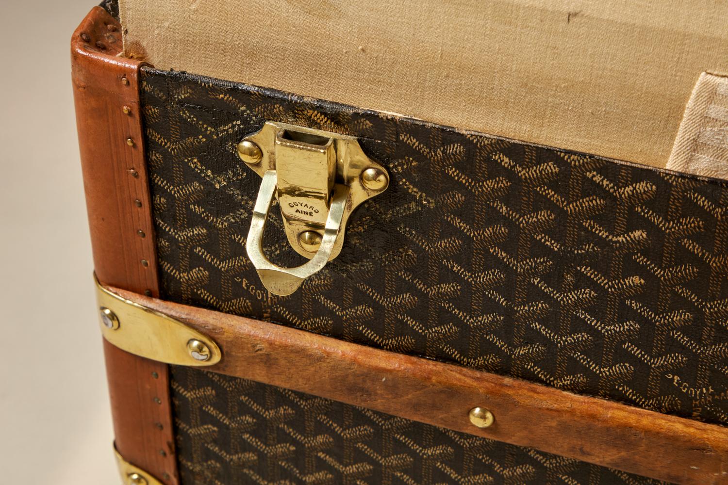 20th Century Vintage Goyard Trunk, circa 1920-1930 In Excellent Condition For Sale In London, GB
