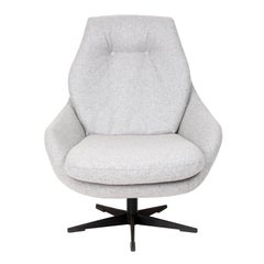 Fauteuil pivotant gris vintage du XXe siècle, années 1960