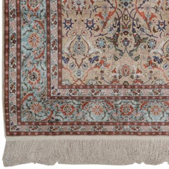 20th Century Vintage Hereke Rug - Silk Hereke Rug