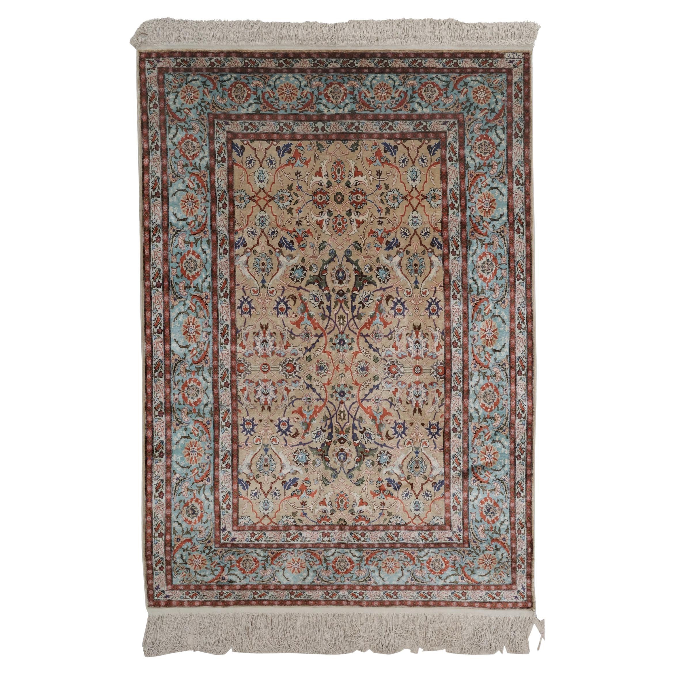 Vintage Hereke Teppich des 20. Jahrhunderts - Hereke Seidenteppich