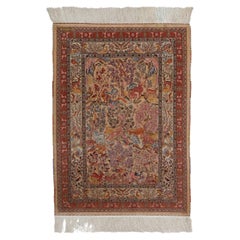 20th Century Vintage Hereke Silk Rug