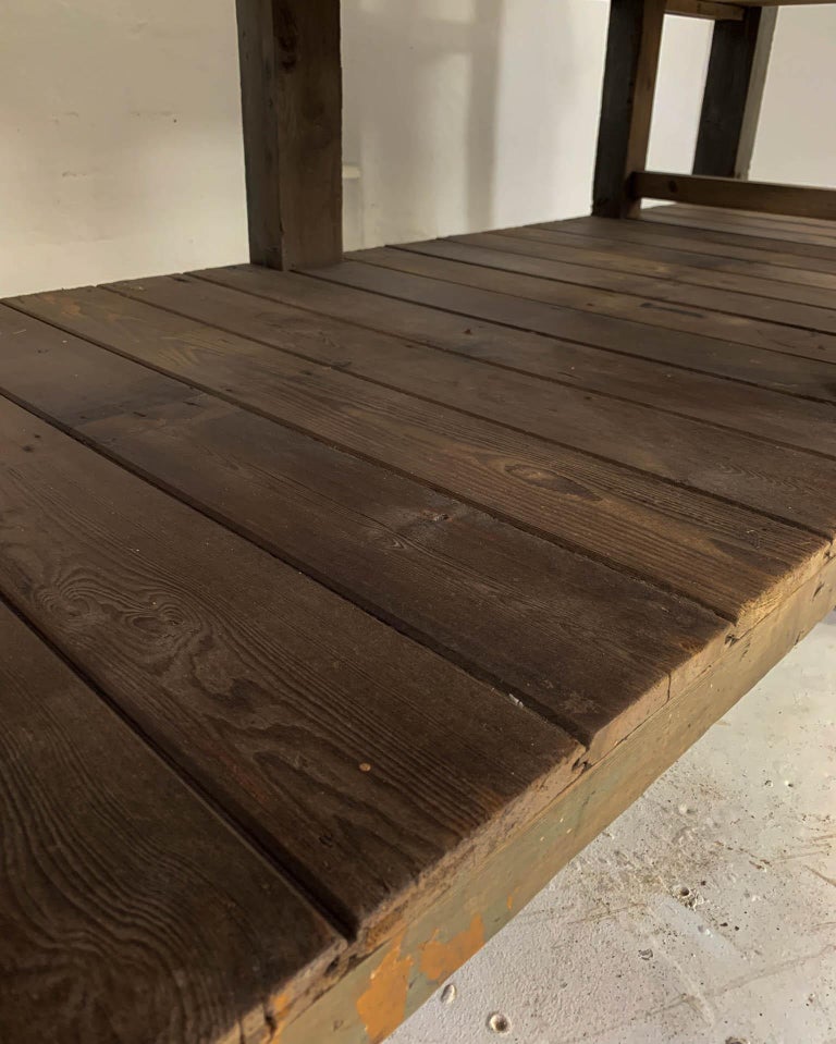 20th Century Vintage Industrial Zinc Top Carpenter's ...