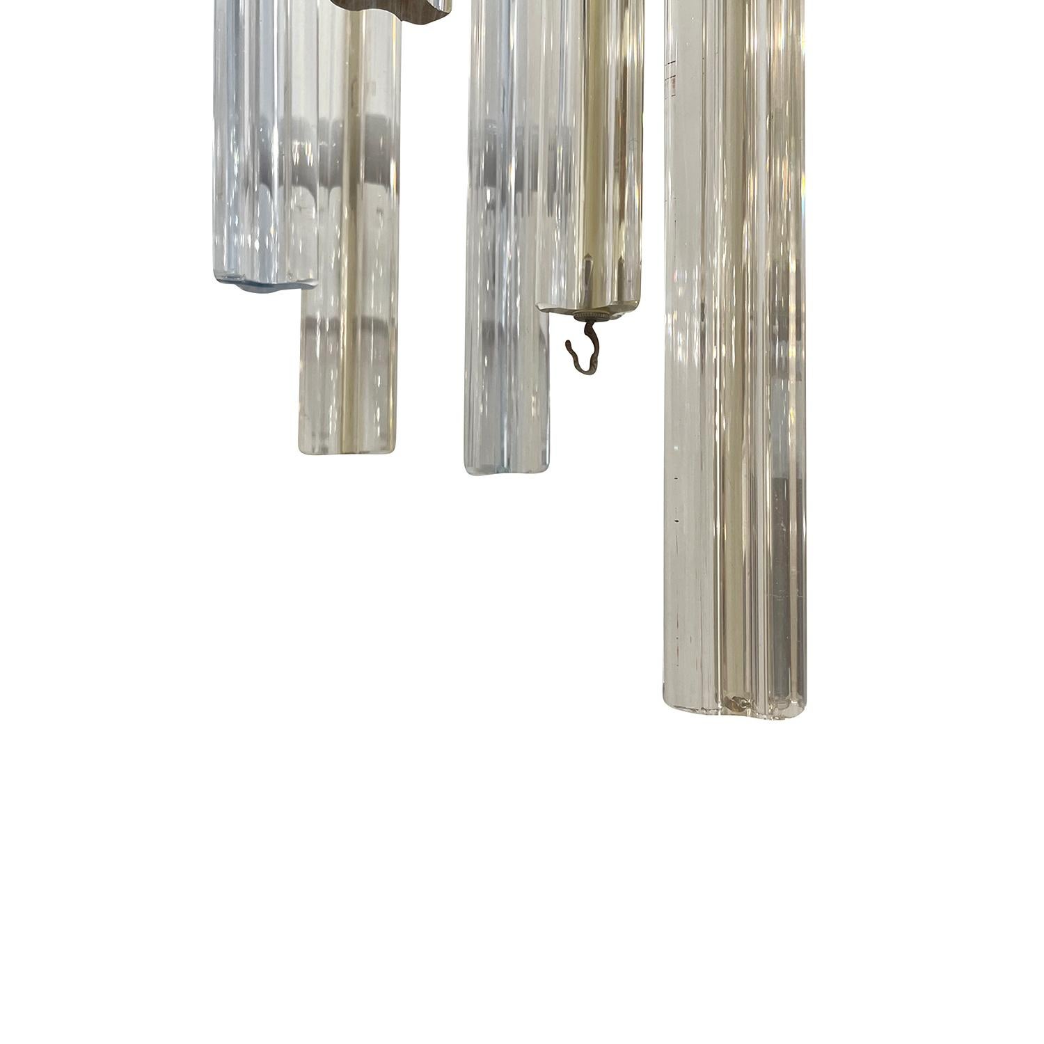 Italienische Murano-Glas-Hängeleuchte aus der Mitte des 20. Jahrhunderts von Paolo Venini im Angebot 1