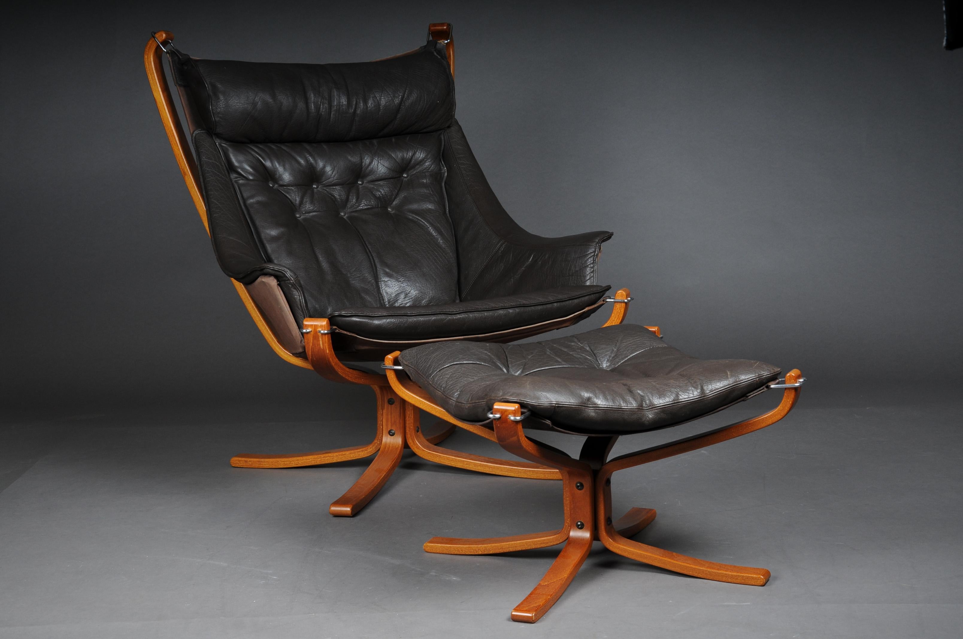 Norwegian 20th Century Vintage Lounge Chair with